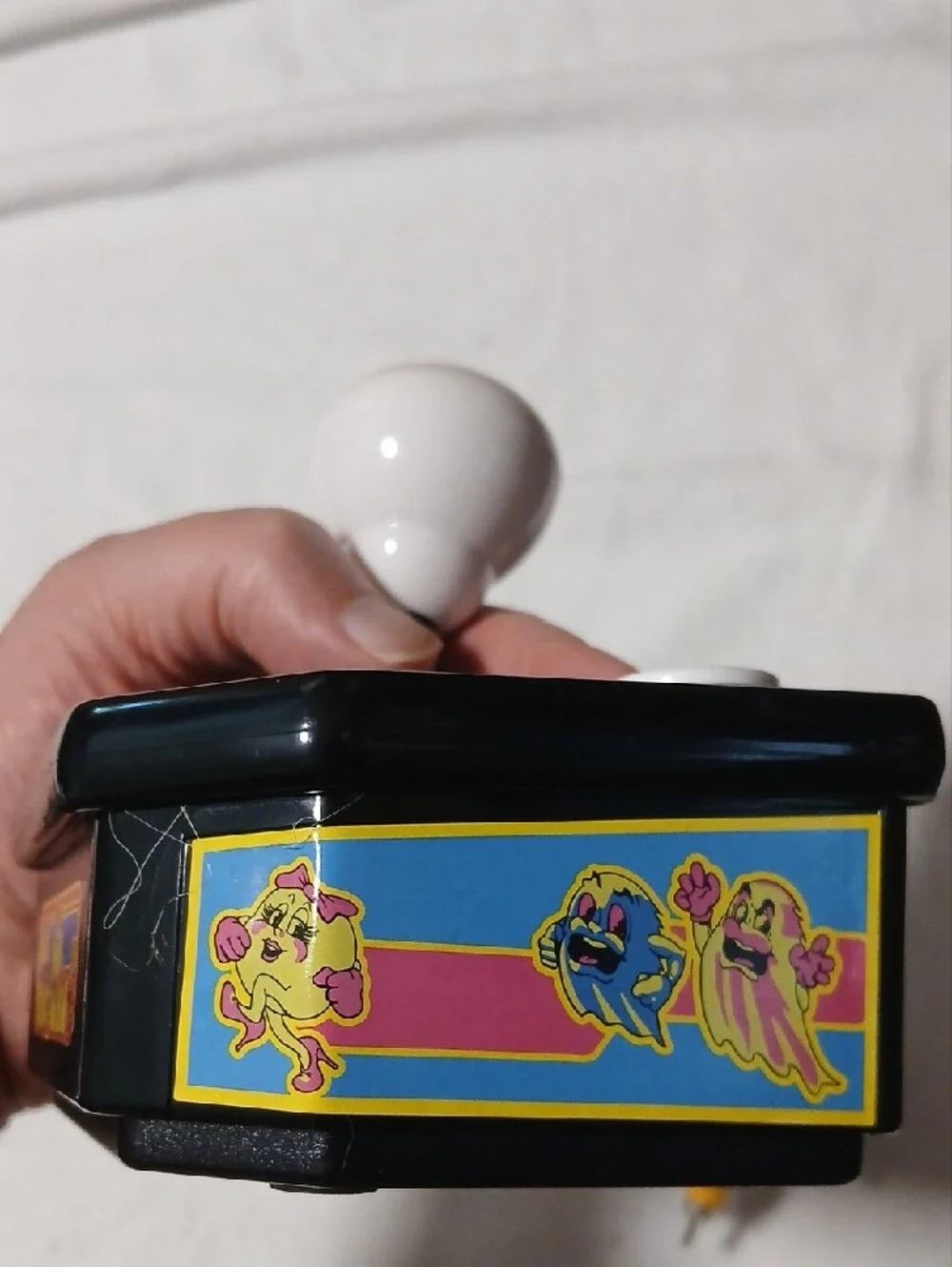 Ms. Pac-Man Blue Arcade Joystick Controller with White Buttons 1993